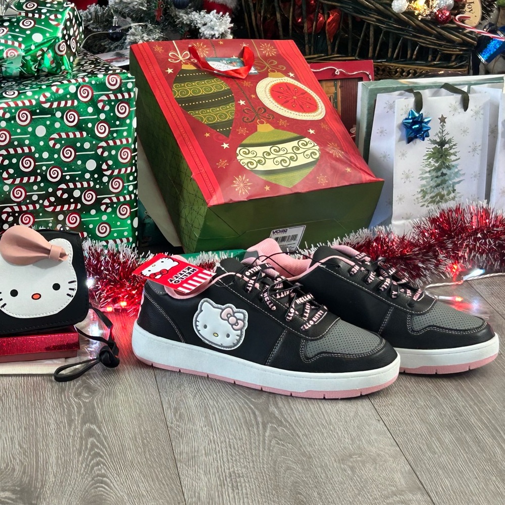 Hello Kitty Black Sneakers